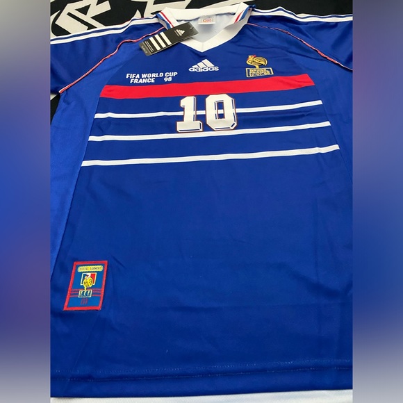 Adidas Retro Vintage Zinedine Zidane #10
France Fifa World Cup 1998 Final jersey - Picture 3 of 5